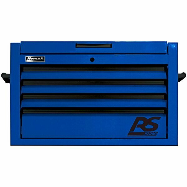 Homak RS Pro 36'' Blue 4-Drawer Top Chest BL02036040 571BL02036040